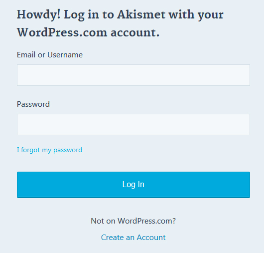 Authorize Akismet - مجلة ووردبريس