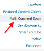 math comment spam protection step 2