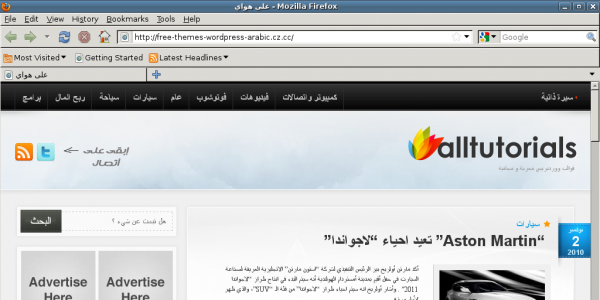 110113 221512 firefox 3.6.3 ubuntu 8 - مجلة ووردبريس