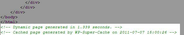 wp super cache check source page - مجلة ووردبريس