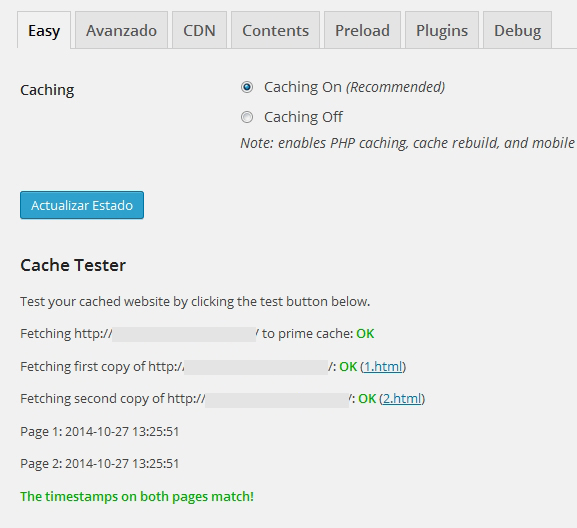 wp super cache test - مجلة ووردبريس