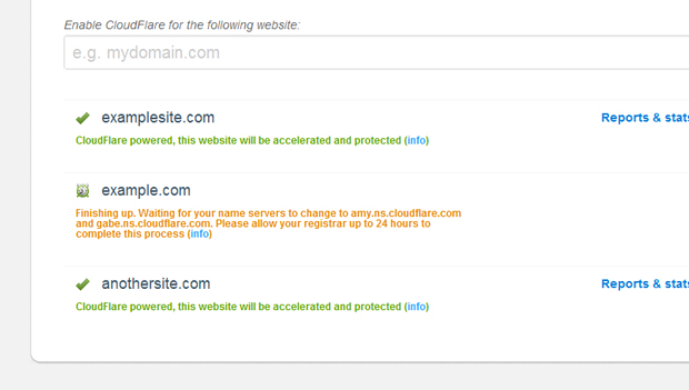 cloudflare domain statu - مجلة ووردبريس