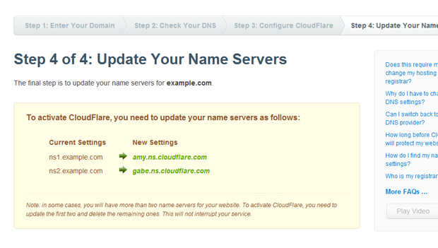 cloudflare final step - مجلة ووردبريس