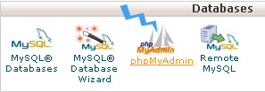 phpMyAdmin - مجلة ووردبريس