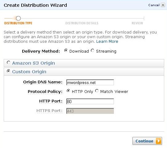 AWS Management Console Create Distribution Wizard e1314229313410 - مجلة ووردبريس