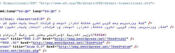 page source code meta seo - مجلة ووردبريس