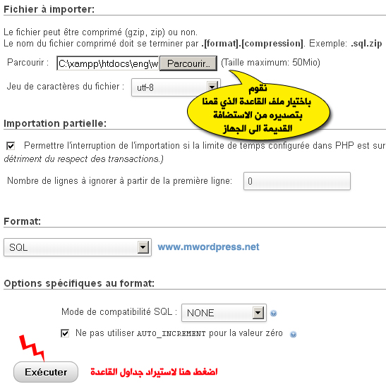 settings 4 import - مجلة ووردبريس