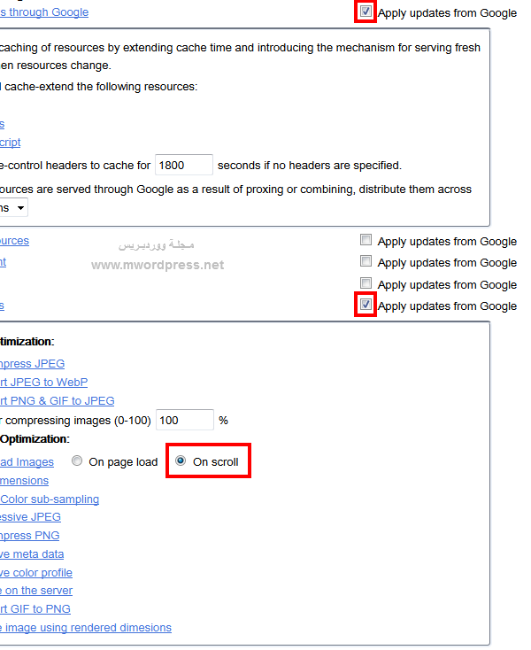 Google-PageSpeed-Service-MyConfig